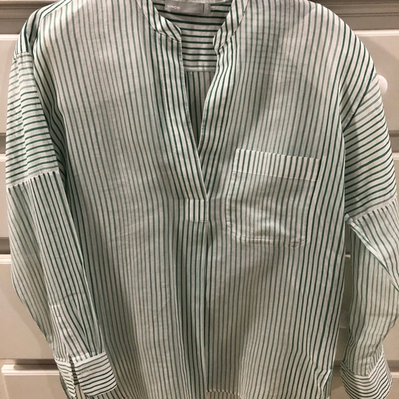Vince, Button Down Tunic Blouse